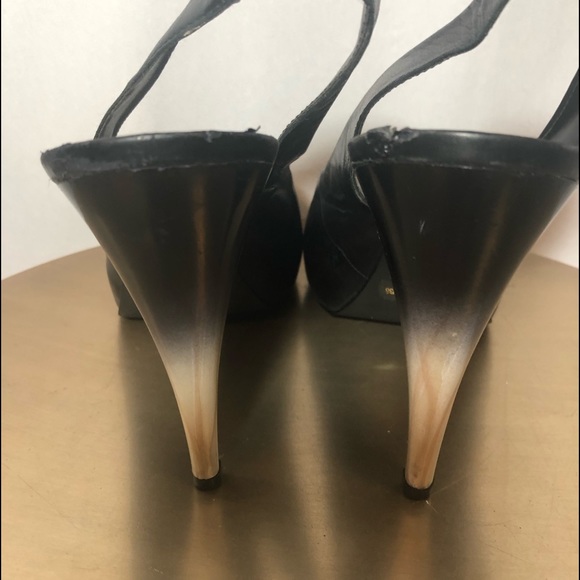 BOGO🖤 JESSICA SIMPSON PEEPTOE BLACK SZ 8.5 - Picture 2 of 7